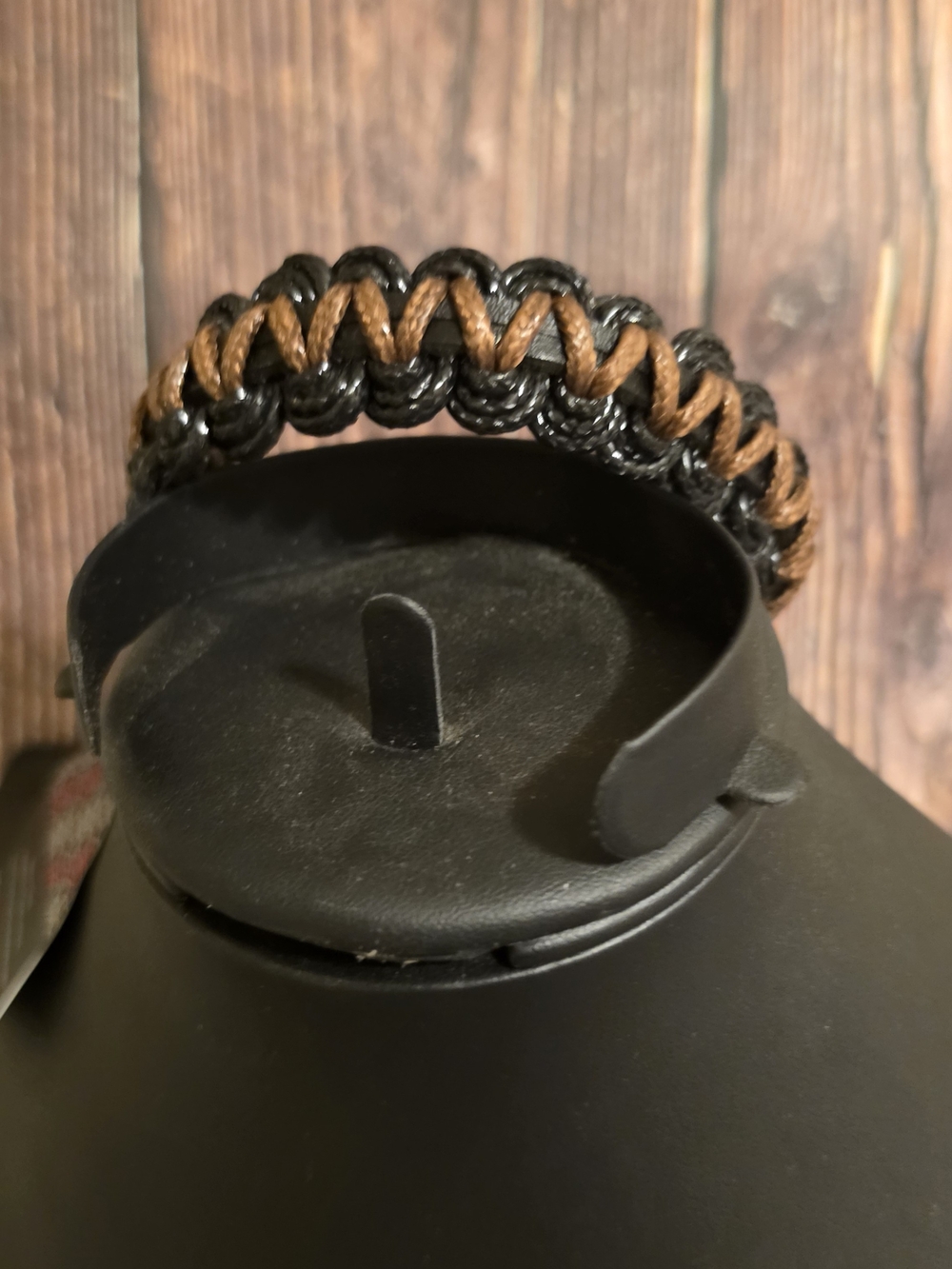 paparazzi Black and Brown Braided Paracord Bracelet